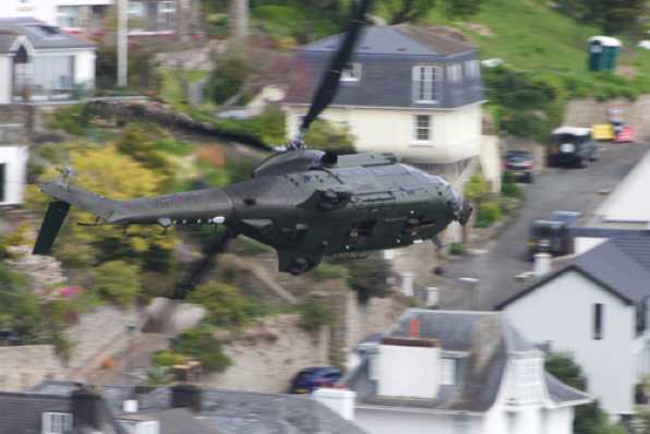 27 April 2022 - 15-03-42
A particularly low and extraordinarily fast fly through from RAF Puma XW212 . Seen here turning left up Beacon Road in Kingswear.
------------
RAF Puma XW212 Dartmouth flypast